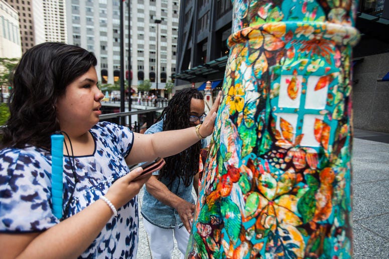 Artists with Disabilities Help Create 51 6-Foot Lighthouses to Celebrate Inclusion Artists with Disabilities Help Create 51 6-Foot Lighthouses to Celebrate Inclusion